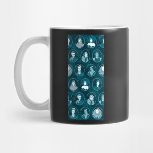 inspiring women - teal Mug